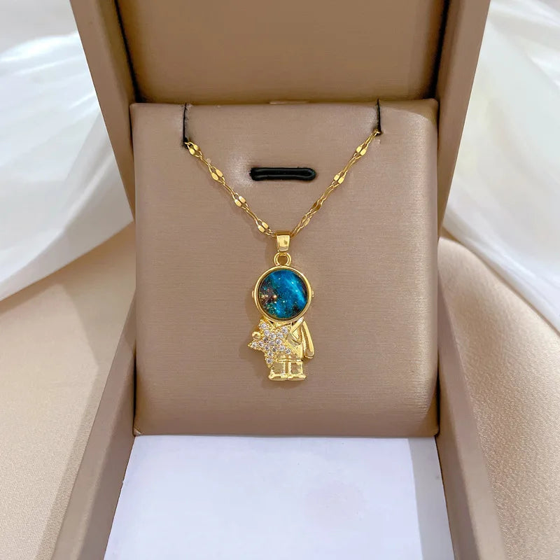 Galaxy Pendant Necklace β 7 Designs, Gold/Silver, Hypoallergenic