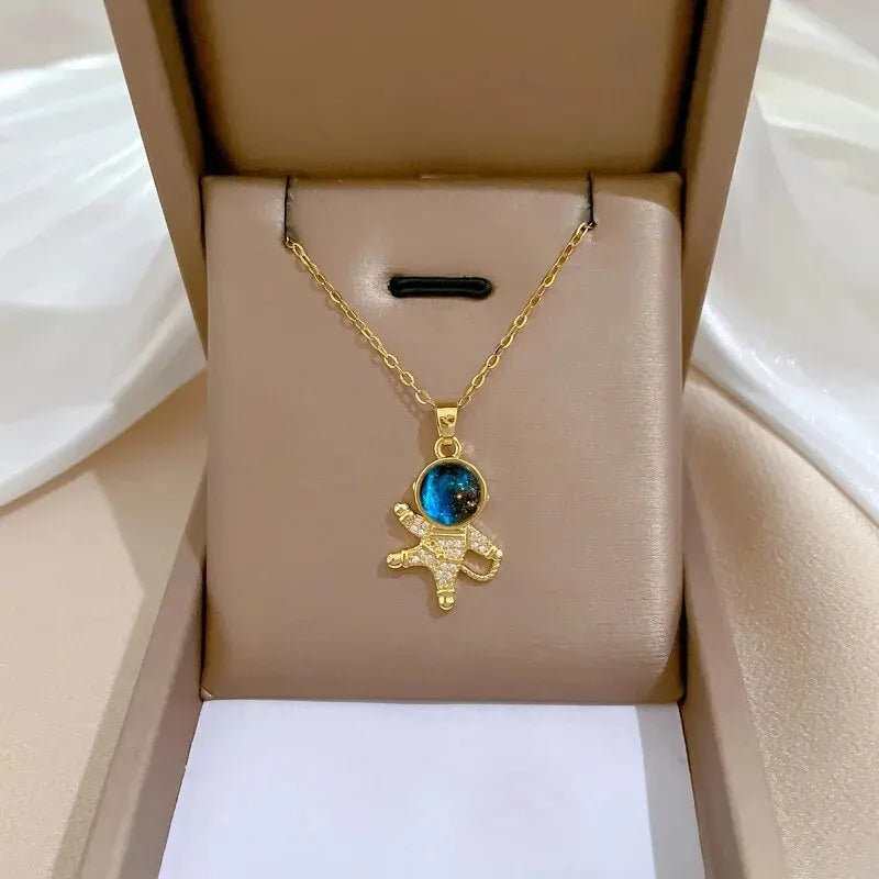 Galaxy Pendant Necklace β 7 Designs, Gold/Silver, Hypoallergenic