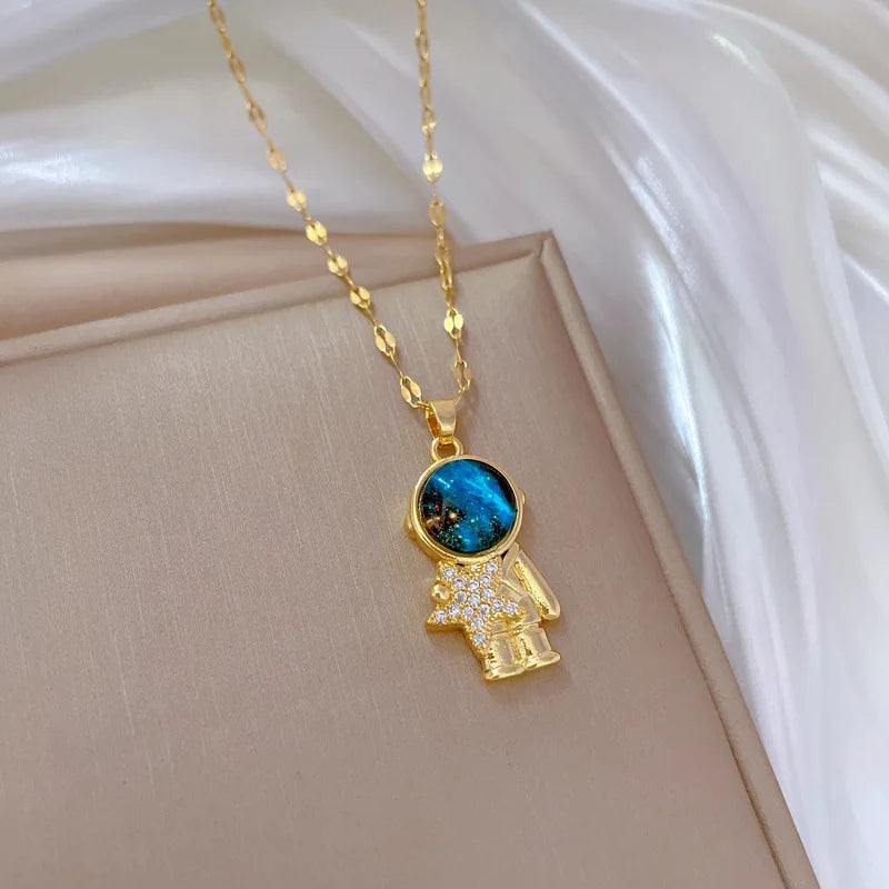 Galaxy Pendant Necklace β 7 Designs, Gold/Silver, Hypoallergenic