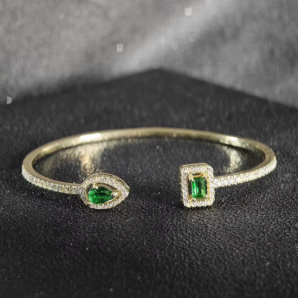 The 'Elegance Cuff' Gemstone Bangle - Limited Edition