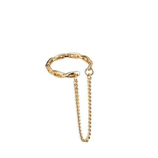Chain Wrap Ear Cuff – Gold or Silver, No Piercing